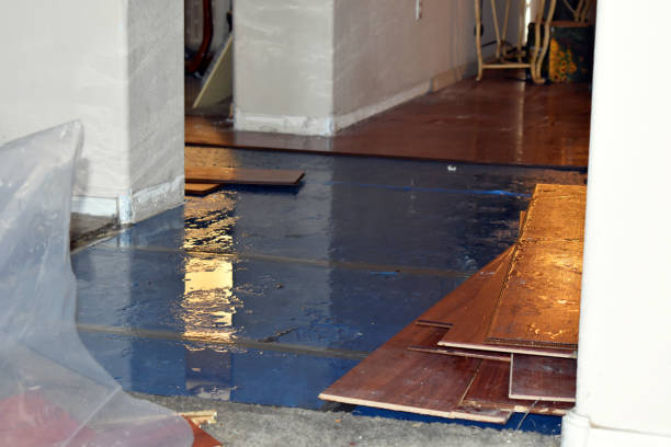 Professional Emergency Water Damage Restoration technician working in Vernon, NJ